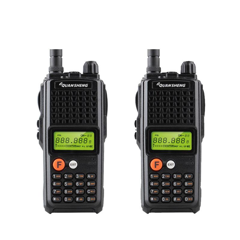 

2pcs FM Two-way Radio Comunicador QuanSheng Portable Walkie Talkier TG-K10AT 10KM