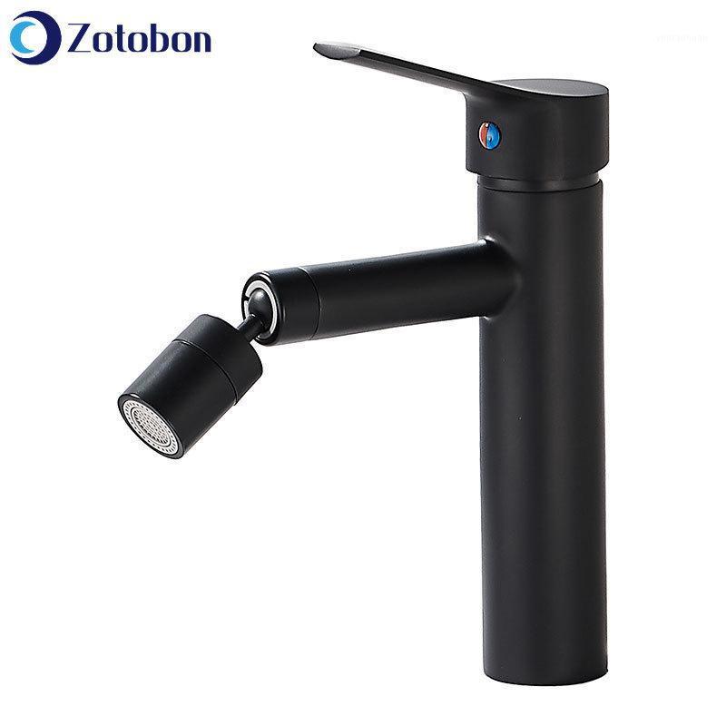 

ZOTOBON Bath Basin Faucet Bathroom Water Saving Rotation Faucet Sink Mixer Cold and Hot Taps Grifo De Encimera De Bano H2071
