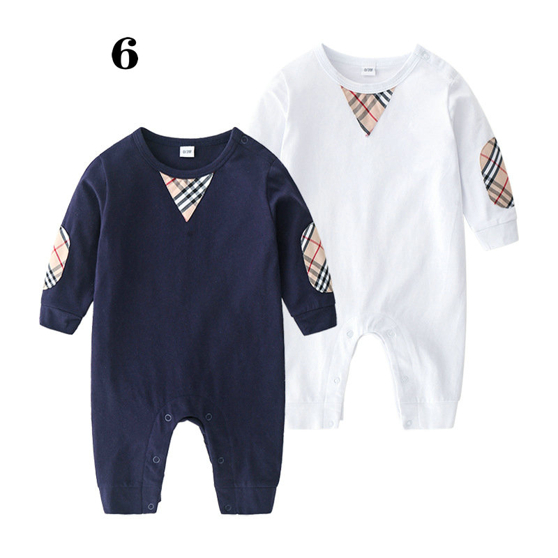 

Retail newborn baby plaid rompers romper cotton long sleeve one-piece onesies bodysuit jumpsuits Children boutique clothing, Customize