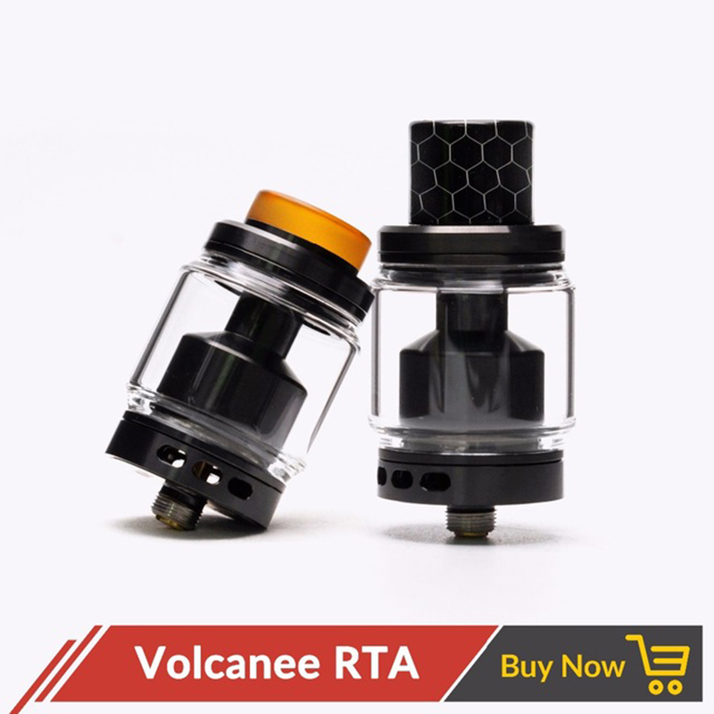 

Original Volcanee RTA Dual Coil Smoking Tank Atomizer 5ml 24mm Diameter Top Refill for Vape E Cig vs Reload Doggy Style Skyline