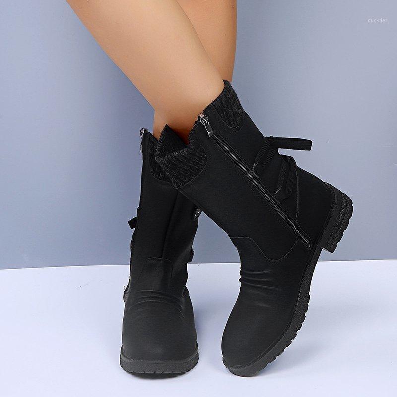 

Snow Boots Women's 2021 Autumn and Winter New Women's Shoes Large Size Hot Selling Fashion Short Boots Women1, Purple