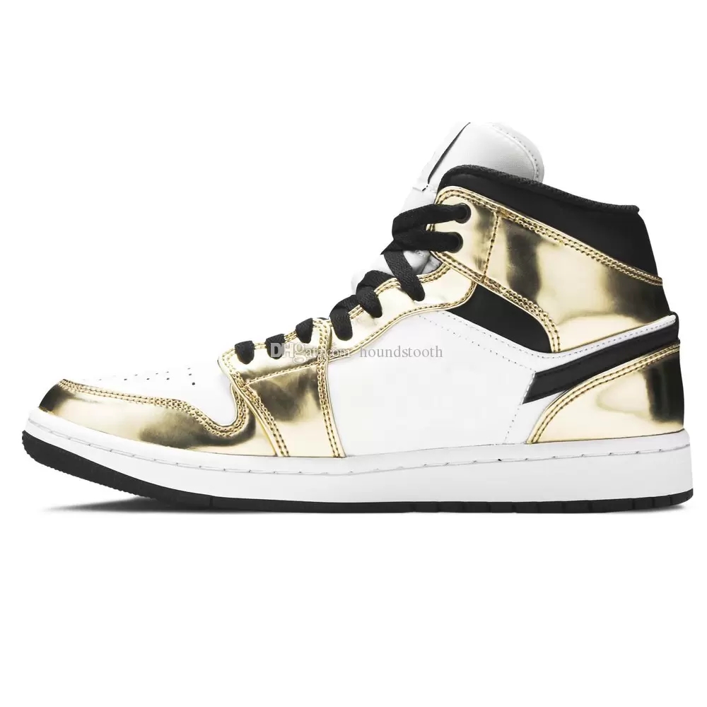 

Jumpman 1 Mid SE Metallic Gold Basketball shoes 1s Sneakers DC1419 700, Pollen