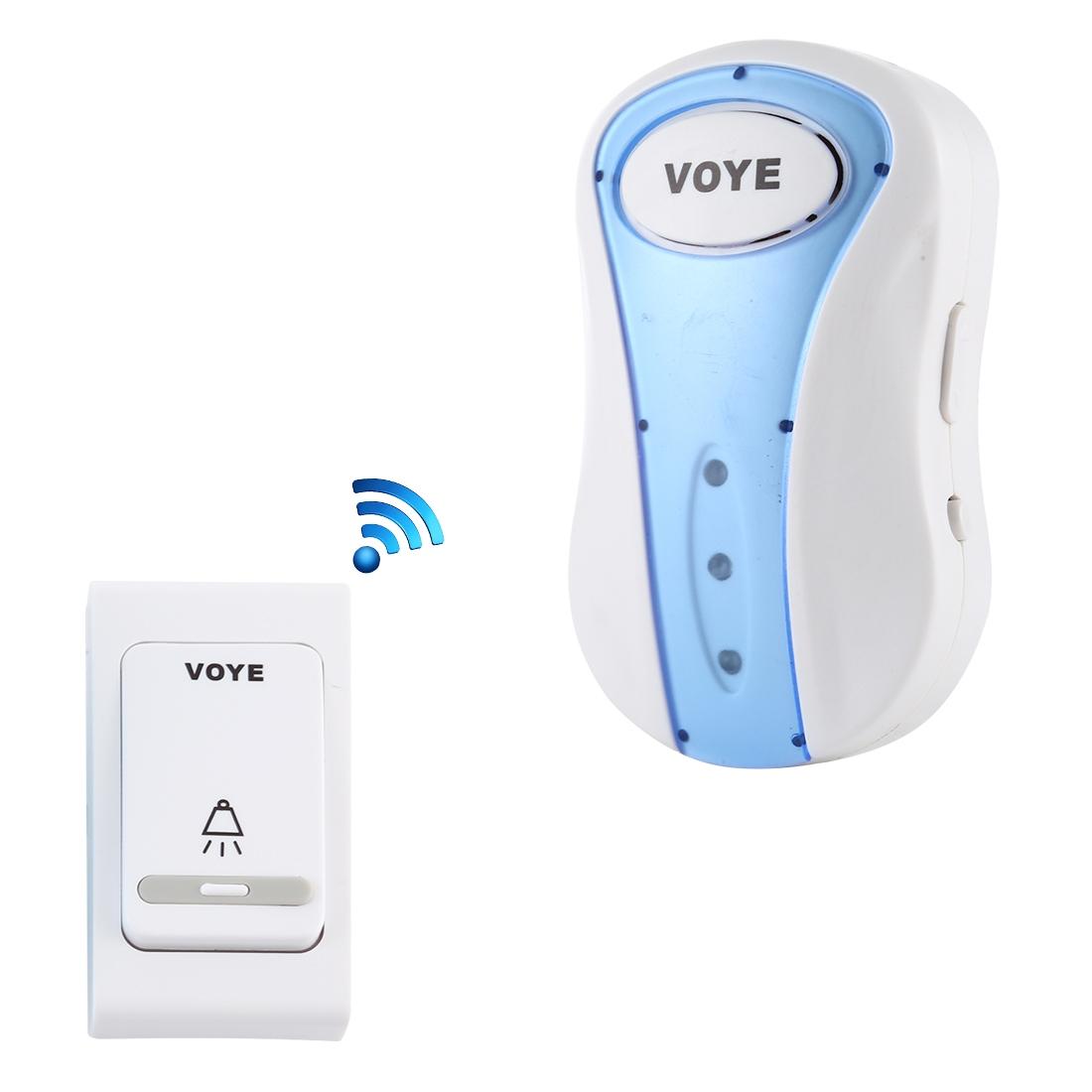 

VOYE V008B Home Music Remote Control Wireless Doorbell with 38 Polyphony Sounds US Plug