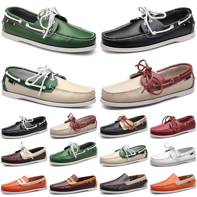 

2020 luxury men casual shoes black loafers Outdoor black flat slip on fashion mens trainers sneakers size 40-45, #10