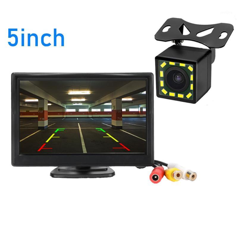

Car Rear View Camera Reversing Parking System Kit 5" inch TFT LCD Rearview Monitor Waterproof Night Vision Backup Camera1
