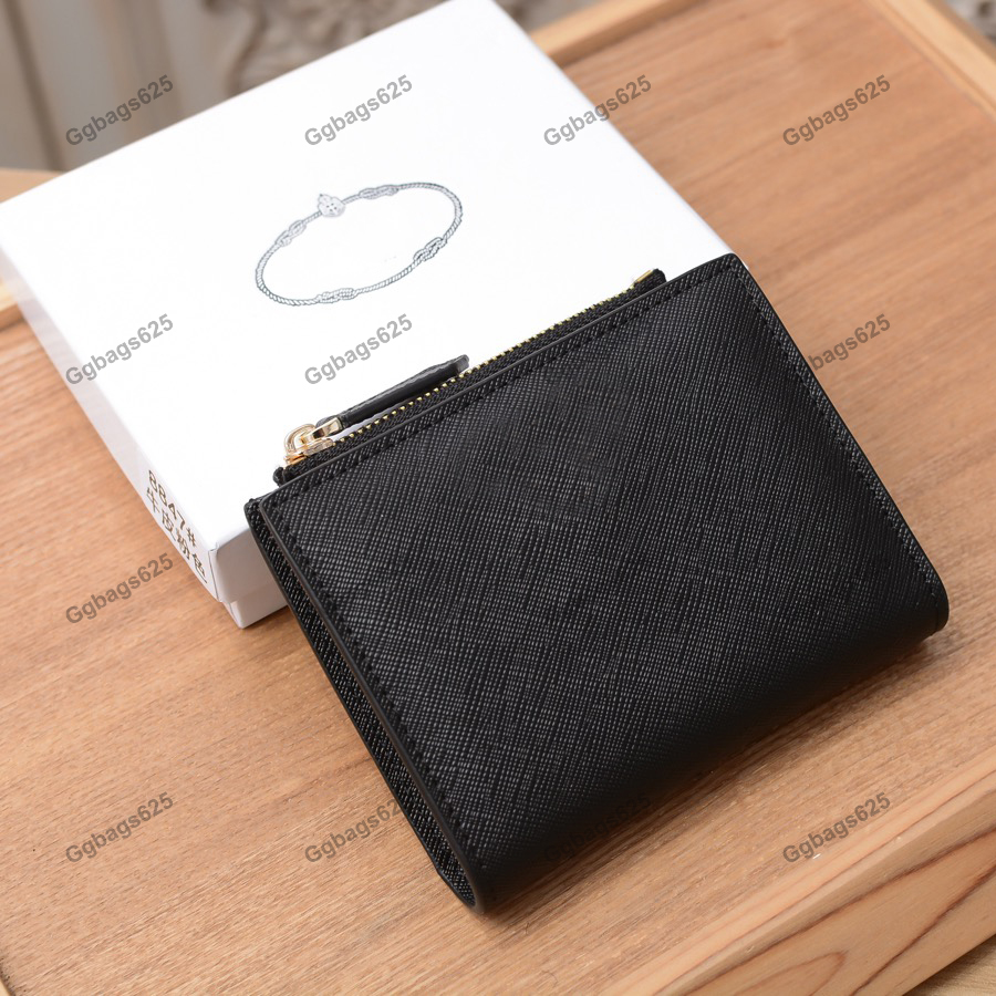 

Top quality Leather Holder Wallets Fashion Handbag Men Womens Card Holders Short Key Coin Purse Pocket Wallets Black Blue Pink 11.5*9*2cm