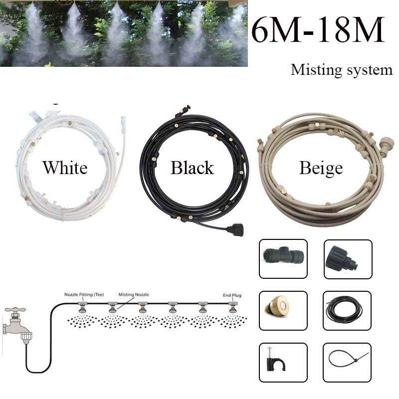 

Outdoor water fog Misting Cooling sprayer System kit 6M~18M Greenhouse Garden Waterring Irrigation nebulizer sprinkler1