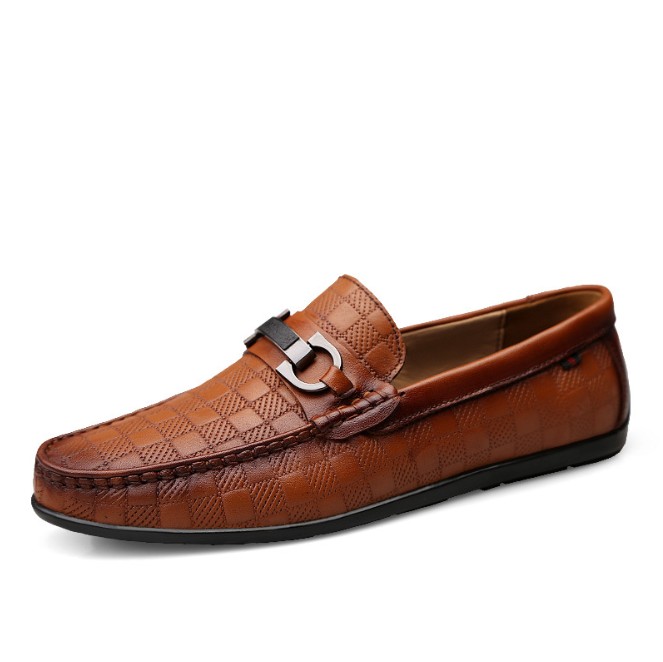 

Men outdoor Classic genuine Leather Loafers Mens Slip-On Driving Shoe Crocodile Pattern 2021 Men Casual Shoes Moccasins, Black