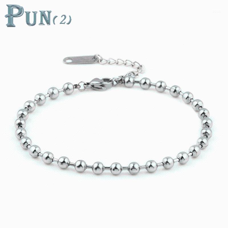 

Hot sale stainless steel beads bracelets men women bracelets& bangles charm bracelet gifts for women fashion jewelry wholesale1