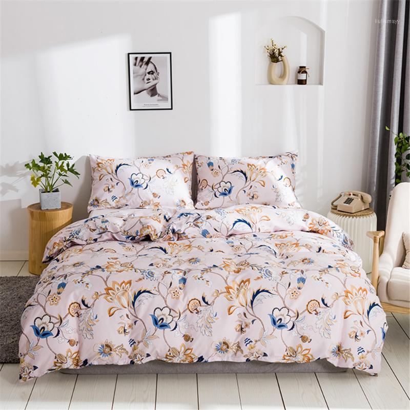 

Duvet/Quilt Cover Deep forest flowersDesigns Luxury Trendy Bedding Set Zipper Closure Easy Care1, White