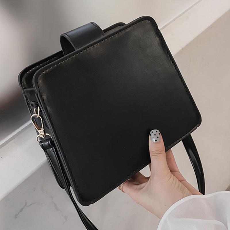 

2021 Fashion Hot PU Leather Women's Shoulder Crossbody Bag Casual Wild Messenger Handbags New Phone Coin Strage Tote For Ladies, Black