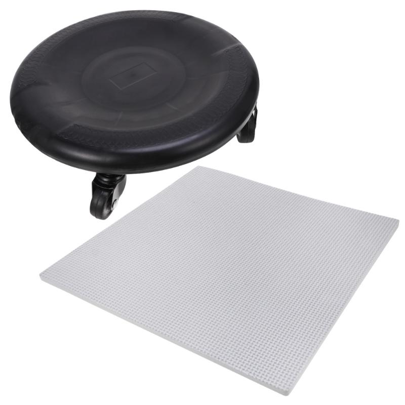 

1 Set Abdominal Muscles Training 4 Wheel Plate Slide Disc Fitness Equipment