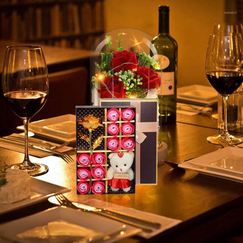 

Soap Flower Rose Beer Gift Valentine's Day Wedding Festival Gift Home Decoration Mothers Day Happy Valentine's1, Blue