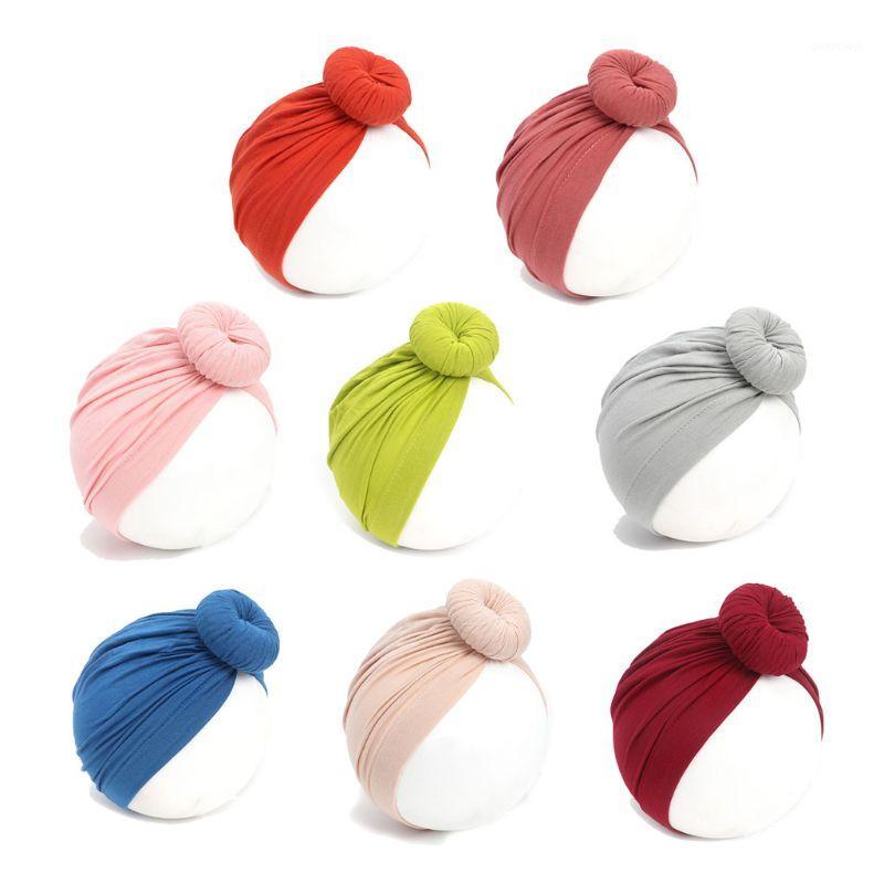 

Drop Ship. Newborn Headwear Turbans Hat Infant Baby Girls Bohemian Hat Cap Soft Cotton Knot Nursery Beanie,One Size1