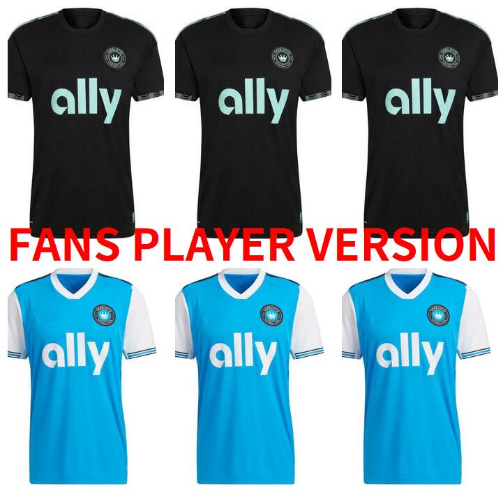 

mls 2022 Charlotte FC Soccer Jerseys 22 23 home away third Football Shirt Kit size s-2xl training Pre-Match Top