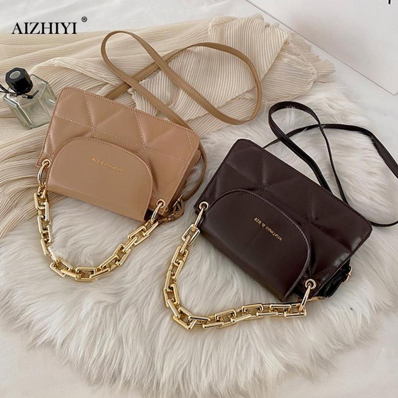 

Retro Lattice Street Purse Solid Lady Leather Shoulder Tote Chain Crossbody Bags Youth Ladies Simple Versatile Bag, Style 1