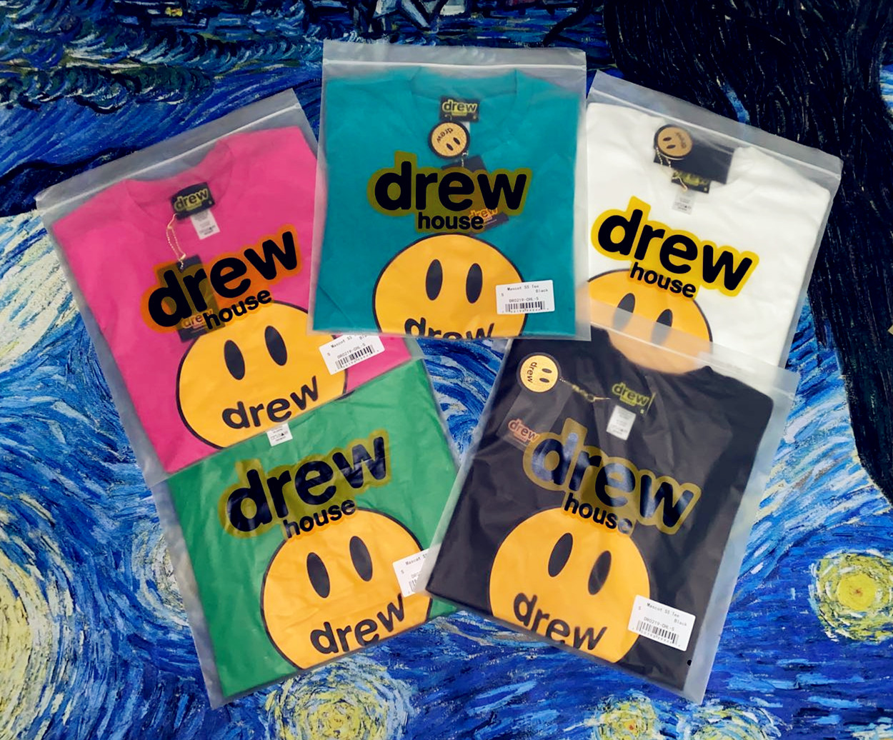 

2021SS Drew house New Arrival Drew House T shirt Smile Drew Hip Hop Tee Fashion Mens Tshirt Short Sleeve O-Neck Cotton, Need other contact us