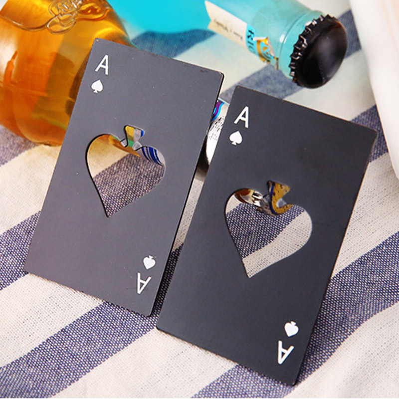 

Creative Cassette Stainless Steel Kitchen Tool Playing Poker Card Bottle Opener