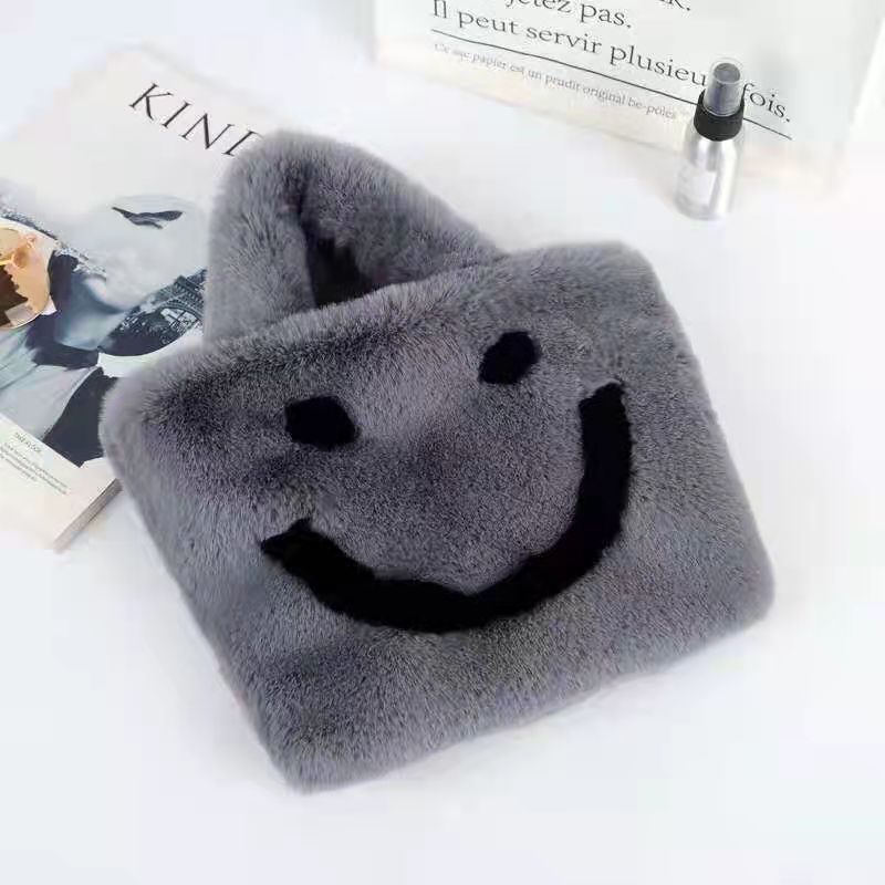 Mode Dames Grand Fourre-Tout Designer Smiley Sac À Main Chaîne Épaule Messenger Sac Polyester Bouton Hasp Flap Toile Aucun Unique Doux En Peluche