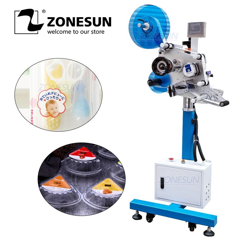 

ZONESUN XL-T851 Automatic Flat Surface Cans Production Line Labeling Machine Label Applicator Square Bottle Sticker Labeler