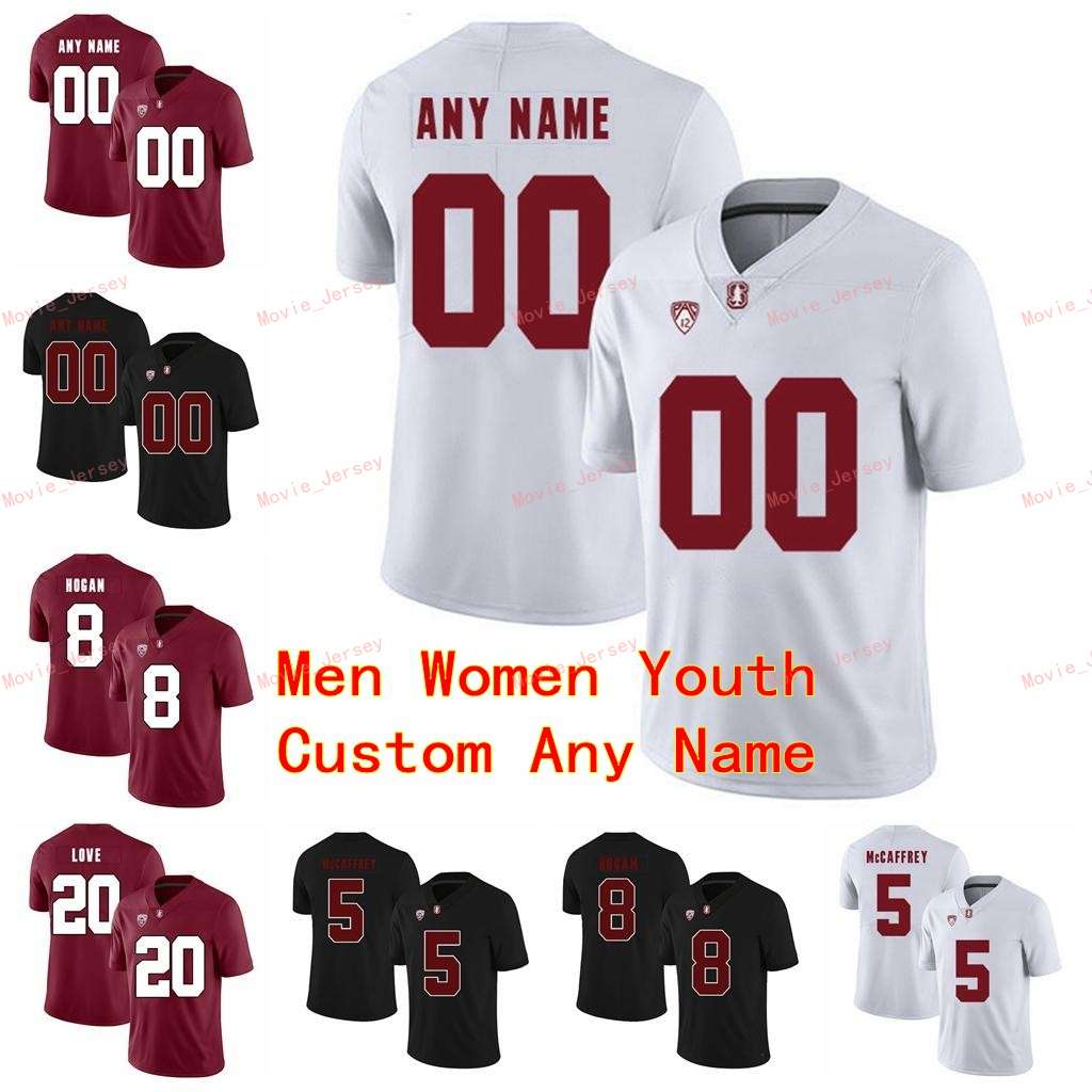 

Stitched Custom 5 Christian McCaffrey 52 David DeCastro 7 Aziz Shittu 7 John Elway Stanford Cardinal College Men Women Youth Jersey, Womens black
