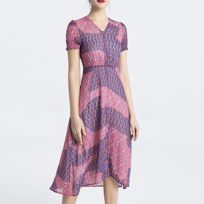 

Runway Retro-impression Sexy Cleavage v Short Elegant Temperament of Women in Spring/summer High Quality V89v, Multiple