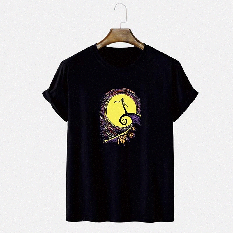 Men's T shirt Hot Stamping Graphic Prints Moon Crew Neck Street Casual Print Short Sleeve Tops Cotton Basic Fashion Big and Tall Green Blue