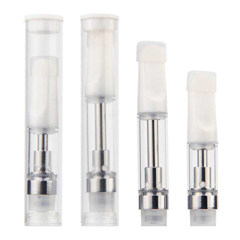 

E Cigarettes Ceramic 510 Vape Cartridge Vaporizer Pen E Cigs Vapor Carts Packaging 0.5ML 1ML Thick Oil Tank Atomzier