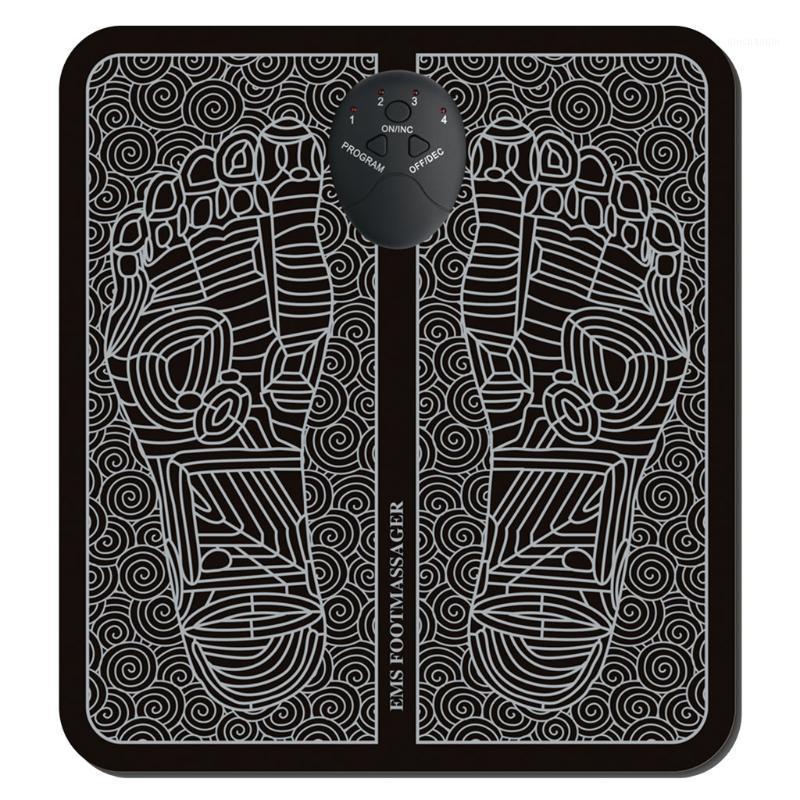 

EMS Foot Massage Cushion Electric Foot Stimulator Massager Mat Battery1