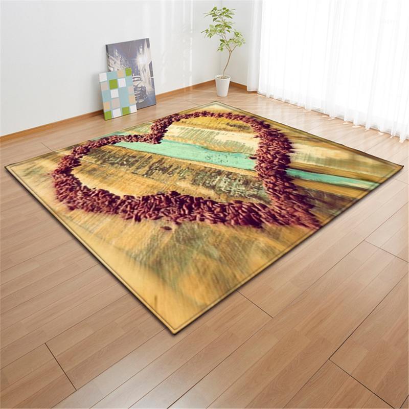 

Romantic Heart 3D Carpet Soft Flannel Sofa Palor Floor Mat Bedroom Area Rugs Valentine's Day Home Decor Living Room Carpets1, No-7