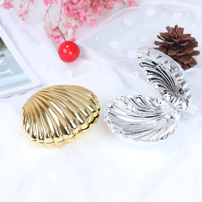 

Shell Shape Lovely Wedding Engagement Ring Box For Earrings Necklace Bracelet Jewelry Display Gift Box Holder