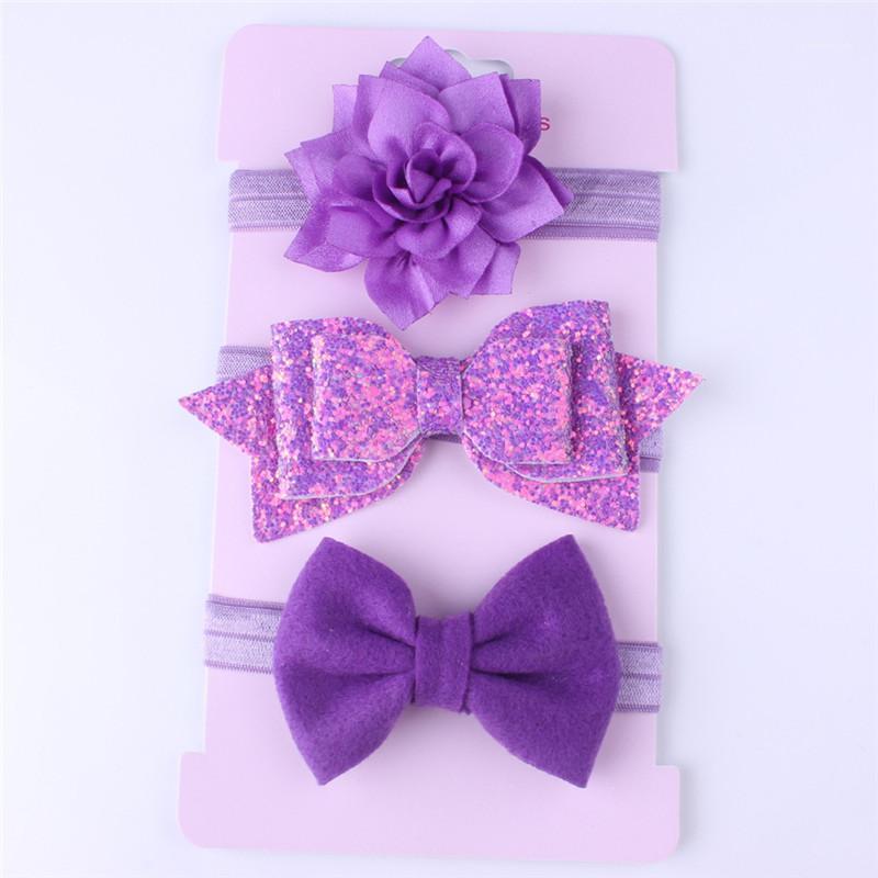 

Children's Hairband Three-Piece Baby Headband Elastic Full Moon Age Photo Hair Accessories1, A2