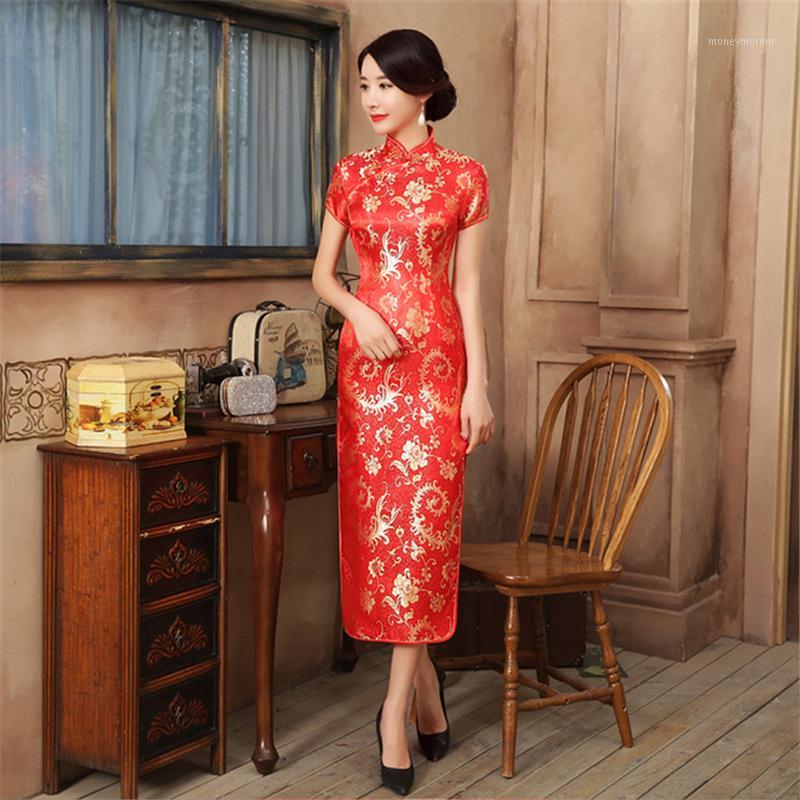 

6XL Banquet cheongsam dragon and phoenix long cheongsam plus size costumes show slim daily sexy dress chinese traditional dress1