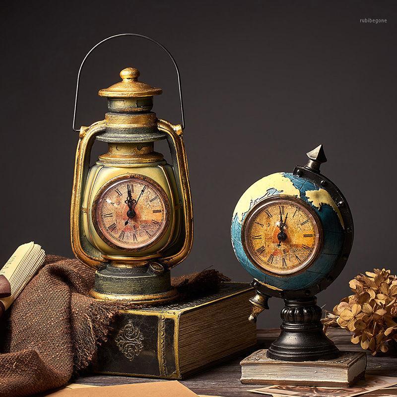 

Creative Table Clock Table Clock Living Room Bedroom Bedside Globe Alarm Decoration Desktop Trinkets Desk1