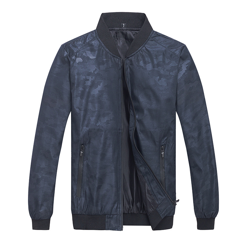 

Mens Jackets And Coats Camouflage Print Men Jacket V-neck Long Sleeve Mens Jackets Zipper Thin Men Jackets Autumn Men Clothing, Black