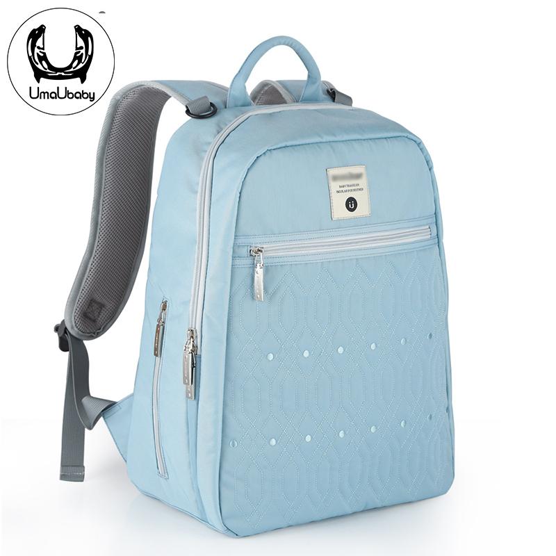 

UmaUbaby Diaper Bag Fashion Waterproof Multifunctional Large Capacity Mommy Bag Newborn Travel Stroller Maternal Backpack Diaper, Color3
