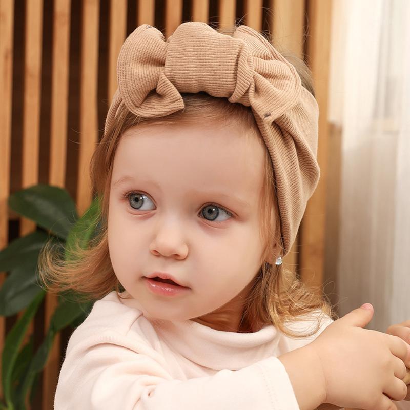 

13 Colors Cotton Headband Turban Knotted Boys Girls Soft Elastic Hairbands Head Wraps For Children Kids Hair Accessories1, Black