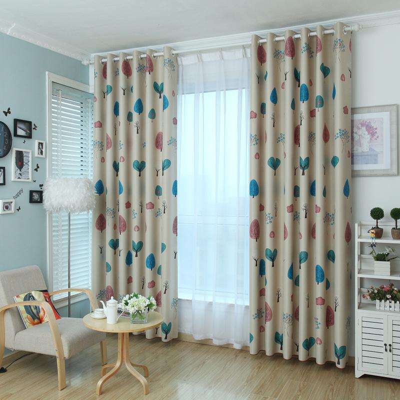 

Cartoon Tree Blackout Curtains for Bedroom Curtains for Kids Room Boys Girls Room Window Drapes Shade Panel rideaux enfant, Blackout curtain