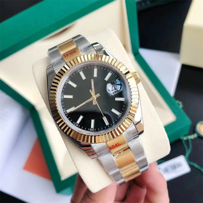 

Mens Automatic Mechanical Watches 41mm Full Stainless Steel gold Montre de luxe Swimming Couples Wristwatches Waterproof Luminous Watch dropshipping, Tool