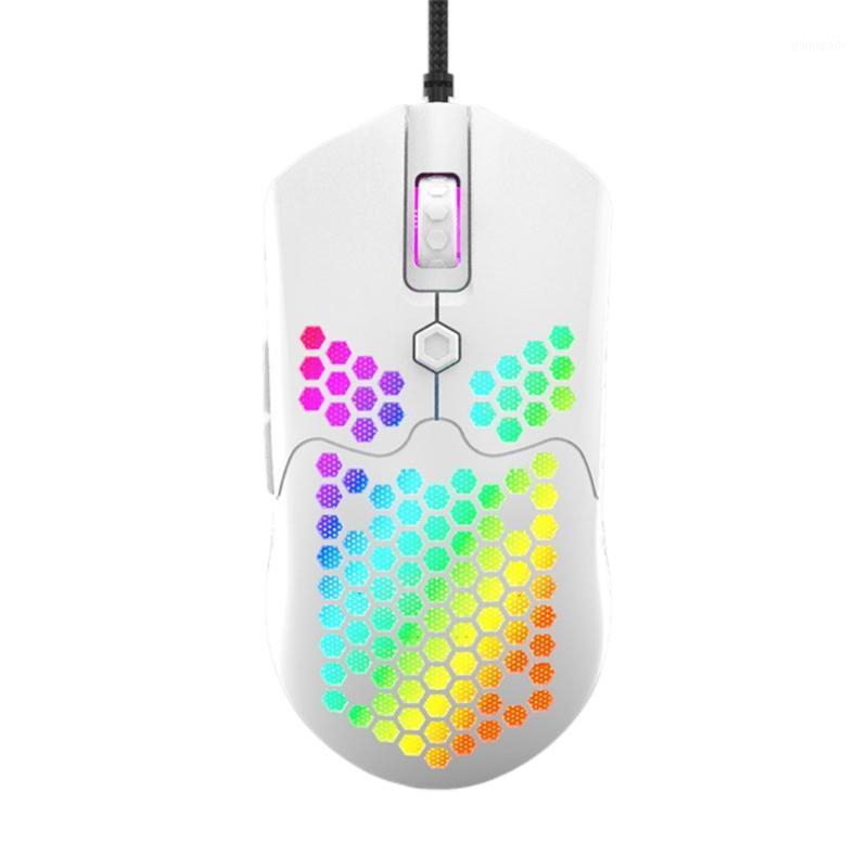 

M5 Hollow-out Honeycomb Shell Gaming Mouse Colorful RGB Backlit Light Wired Mice with 7 Buttons for Game Lovers1