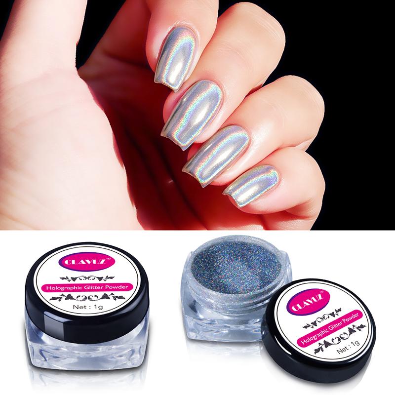

2g Magic Mirror Chrome Glitter Powder Metallic Nail Powder Manicure Pigments with Sponge Stick Nail Art Tools Kit