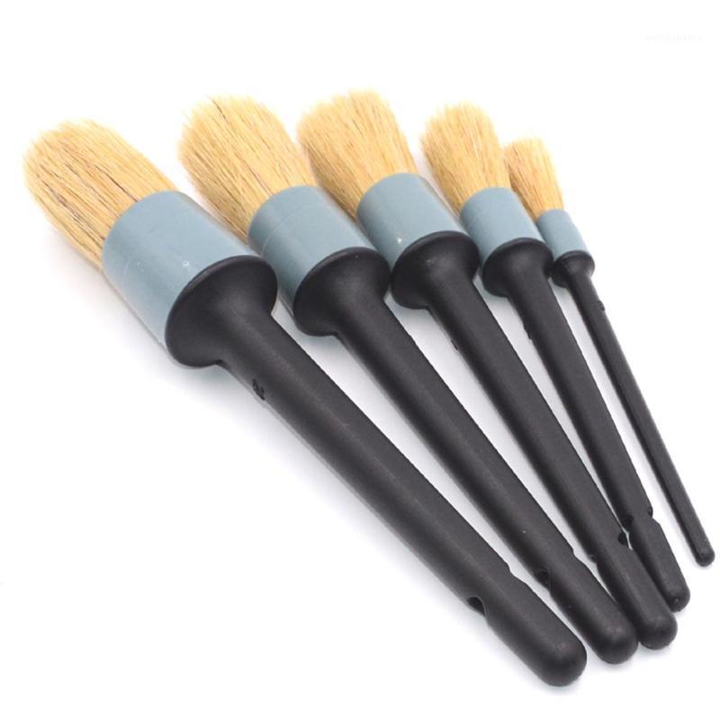 

Car Sponge 5PCS Auto Detailing Cleaning Brush Set Tool Kit Soft Bristle Brushes For Interior Dashboard Wheel Rims