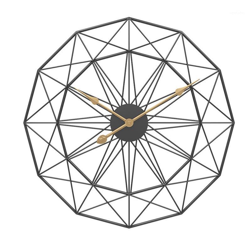 

HOT 50cm Retro Nordic Type Iron Art Large Silent Hanging Wall Clock Mute Hanger Clocks Home Living Room Bedroom Decor New1