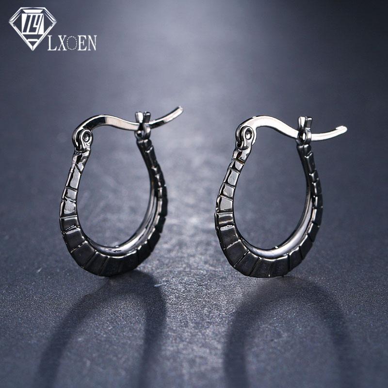 

LXOEN 2020 Bohemian Punk Vintage Big Hoop Earrings With Stainless Steel Earrings Hoops For Women Jewelry Gift brinco