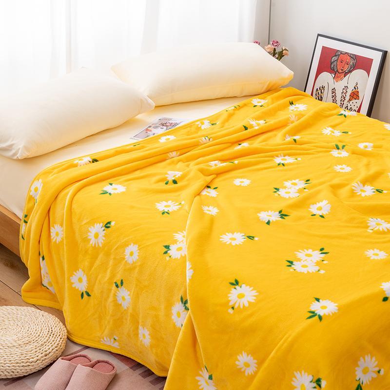

High quality sunflower thick blanket throw for bed warm winter sofa blanket cover