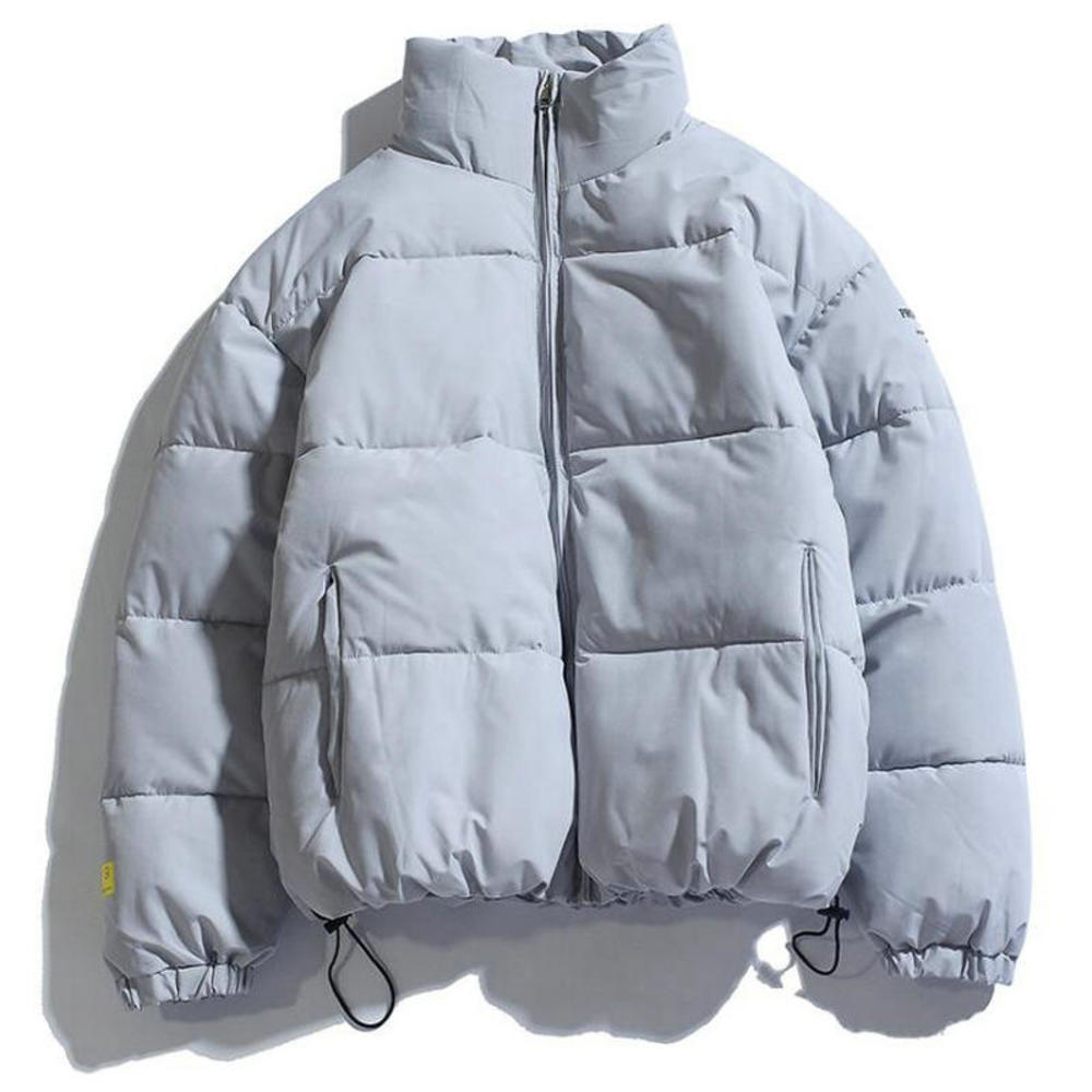 

2020 Winter Men's Warm Parkas Streetwear Cotton Coats Slim Male Jackets Solid Windproof Padded Coat Mens Clothing, Green