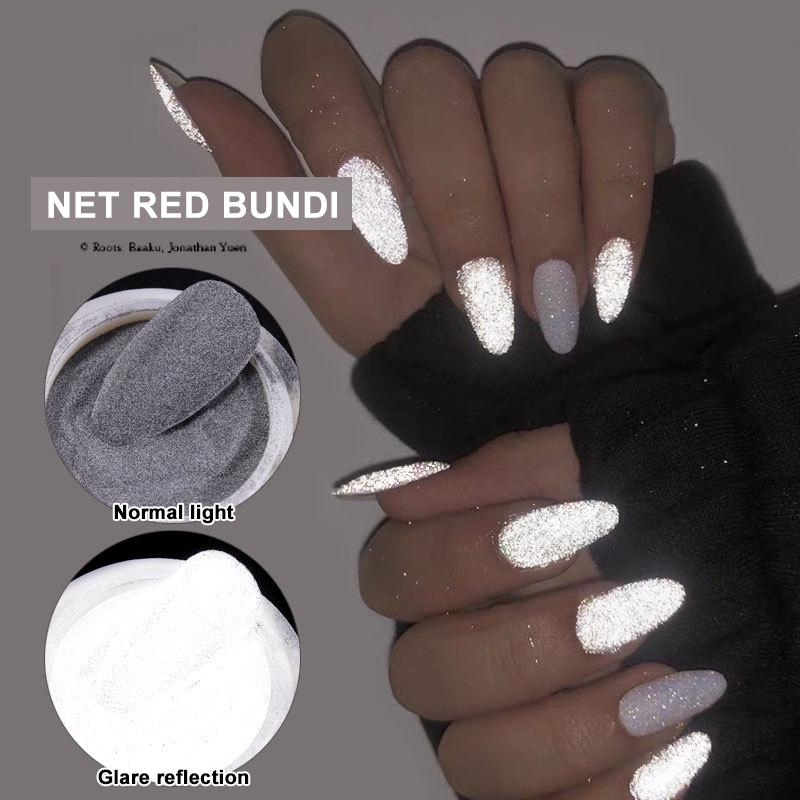 

Reflective Powder High Reflective Glass Microsphere Powder Pigment Shiny Dust Luminous Nail Art Decoration TSLM1