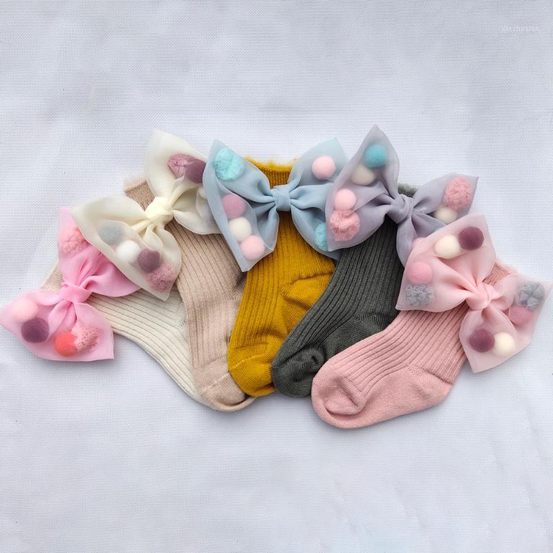 

Winter Baby Girls Socks With Big Bows Toddlers Infants Ankle Socks For Kids Girls Princess Sock Plus Velvet Cute Children1, Beige
