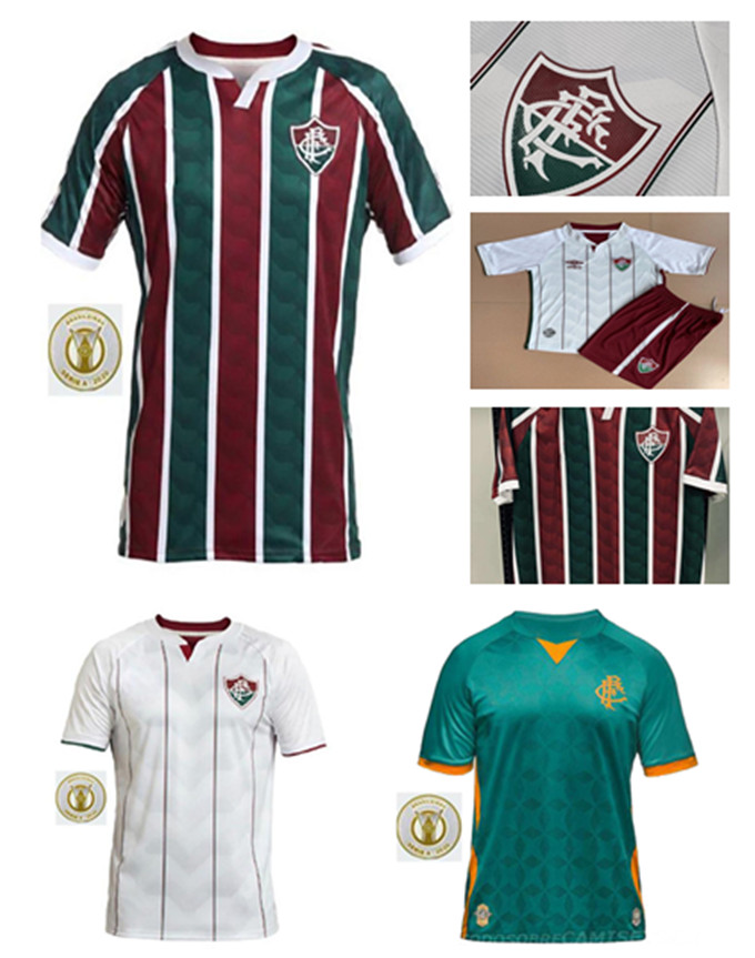 

fluminense football shirt 2021 fan's version jersey 20 21 fc ph ganso evanilson nino miniature football men's soccer shirt, Black;yellow