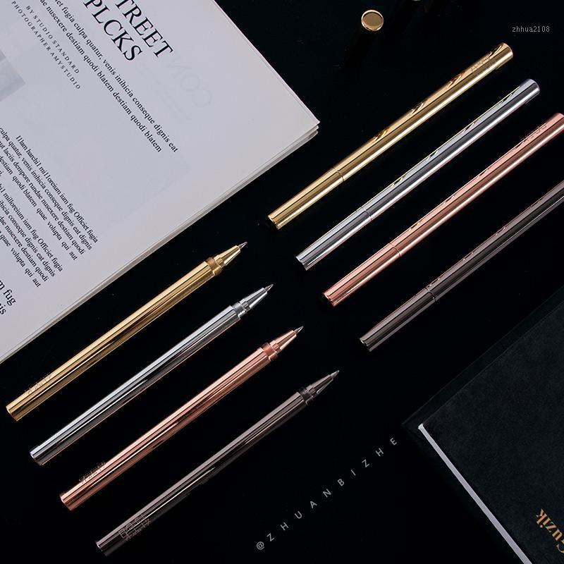 

Engrave names for free Gel pen Metal penholder Wear-resistant business students Test calligraphy Heavy texture Pen stationery1